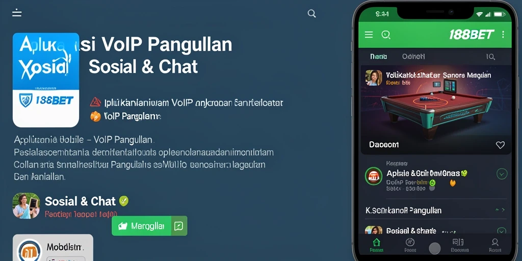Antarmuka pengguna 188BET yang sederhana dan intuitif untuk VoIP Panggilan.