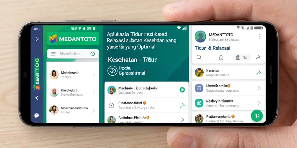 Antarmuka aplikasi MEDANTOTO yang sederhana dan menarik untuk relaksasi.