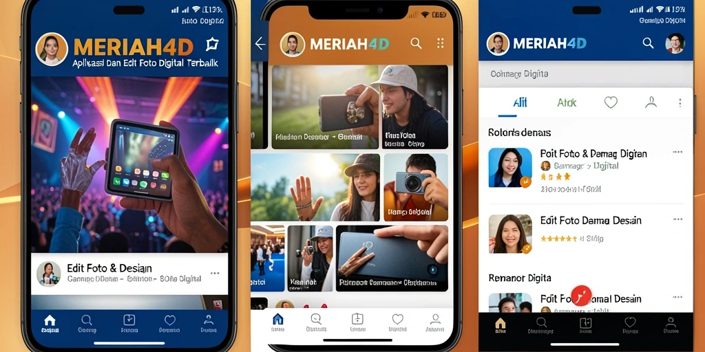 Tampilan antarmuka aplikasi MERIAH4D untuk Gambar Digital yang modern.