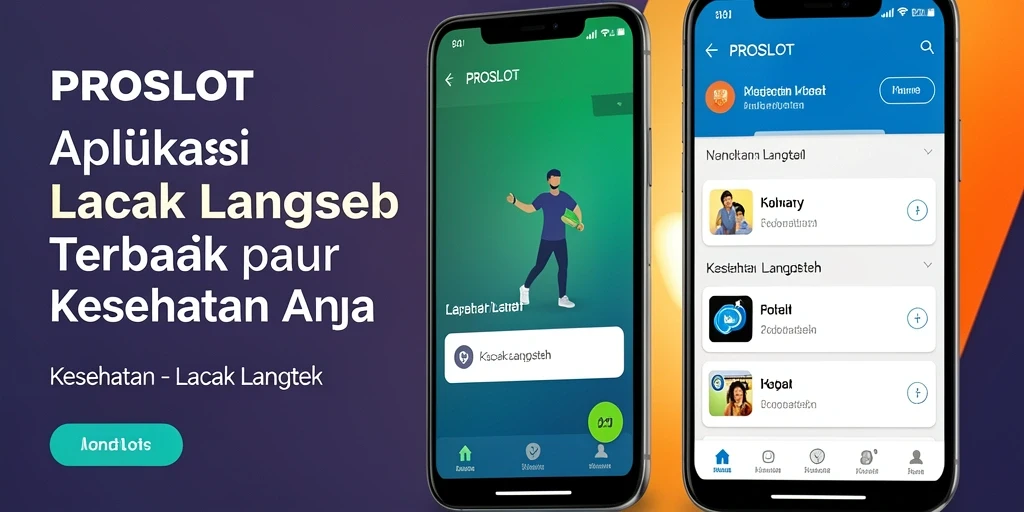 Tampilan antarmuka utama PROSLOT yang menunjukkan langkah dan kalori.